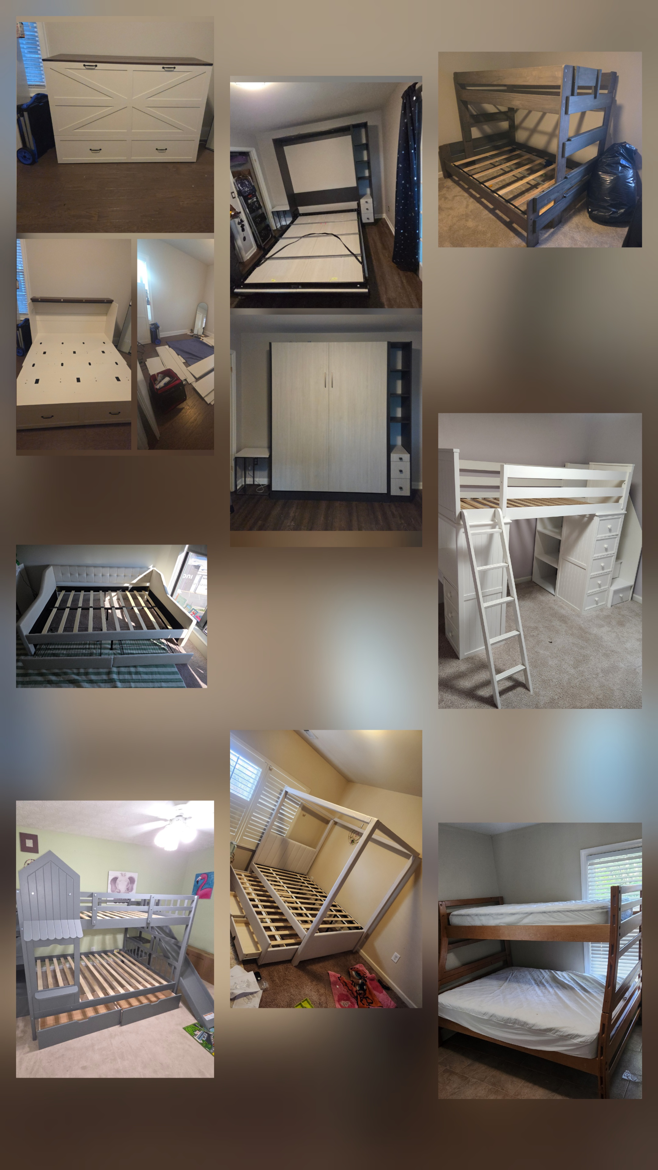 Bed and bunk bed assembly portfolio